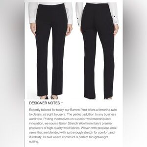 Lafayette 148 New York Barrow Pants Size 14 Virgin Wool